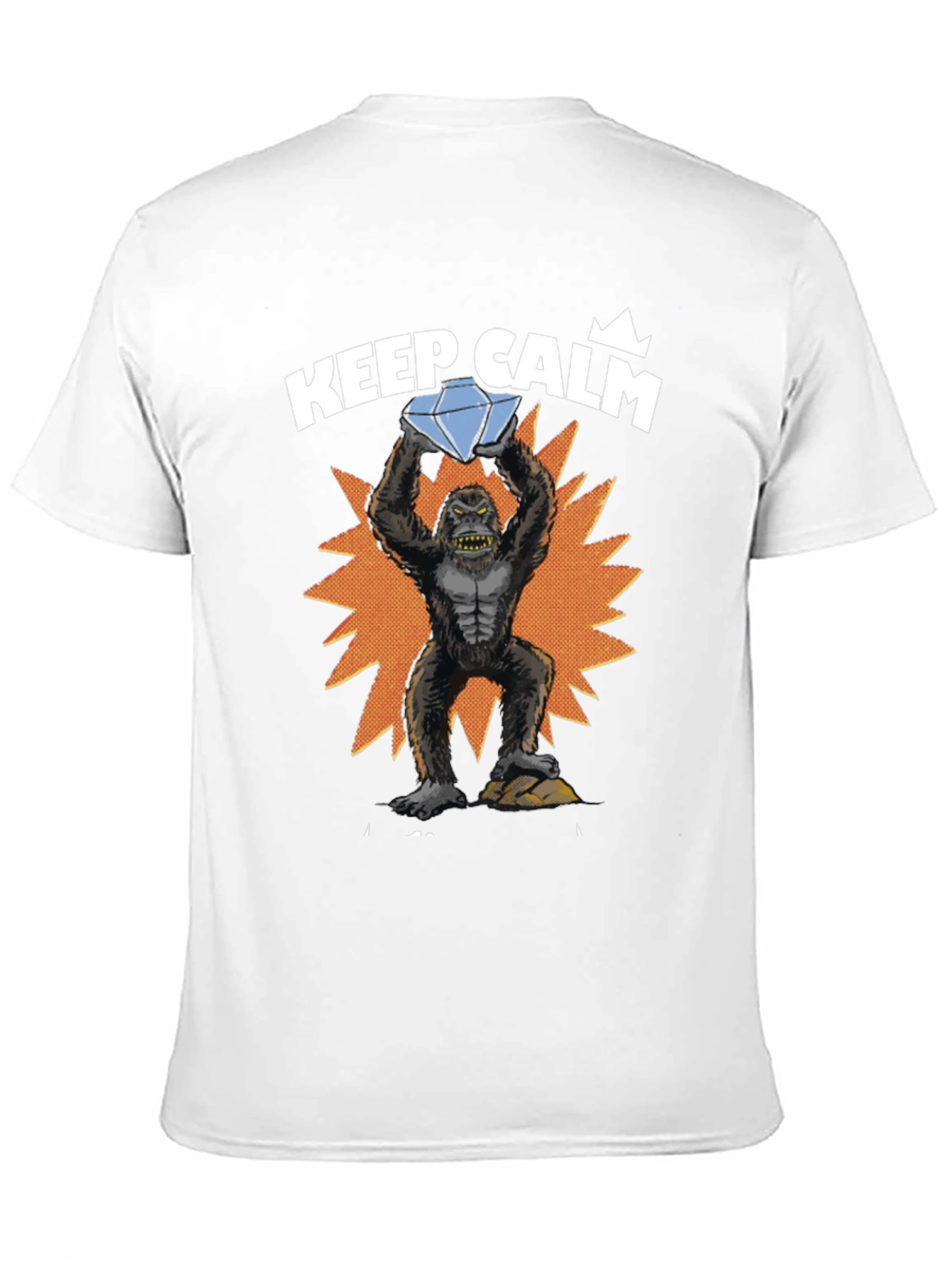 Keep Calm Diamond Gorilla Graphic Tee
