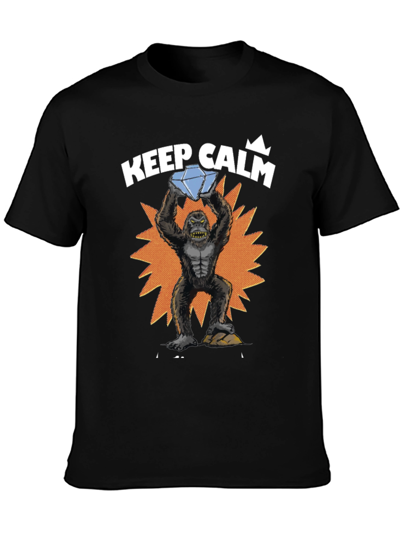 Keep Calm Diamond Gorilla Graphic Tee