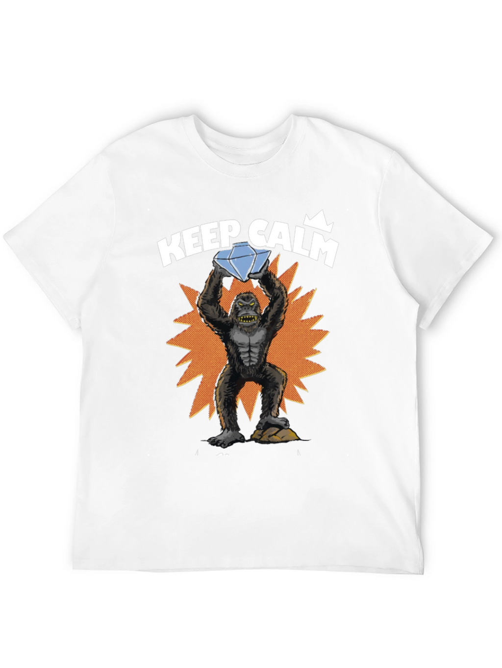 Keep Calm Diamond Gorilla Graphic Tee
