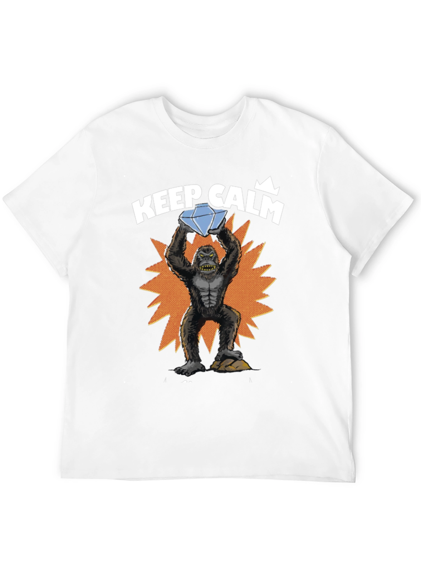 Keep Calm Diamond Gorilla Graphic Tee