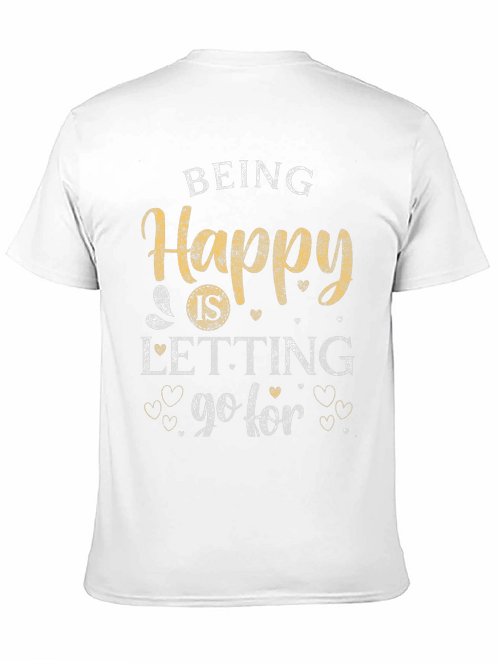 Happy Go For It Black T-Shirt