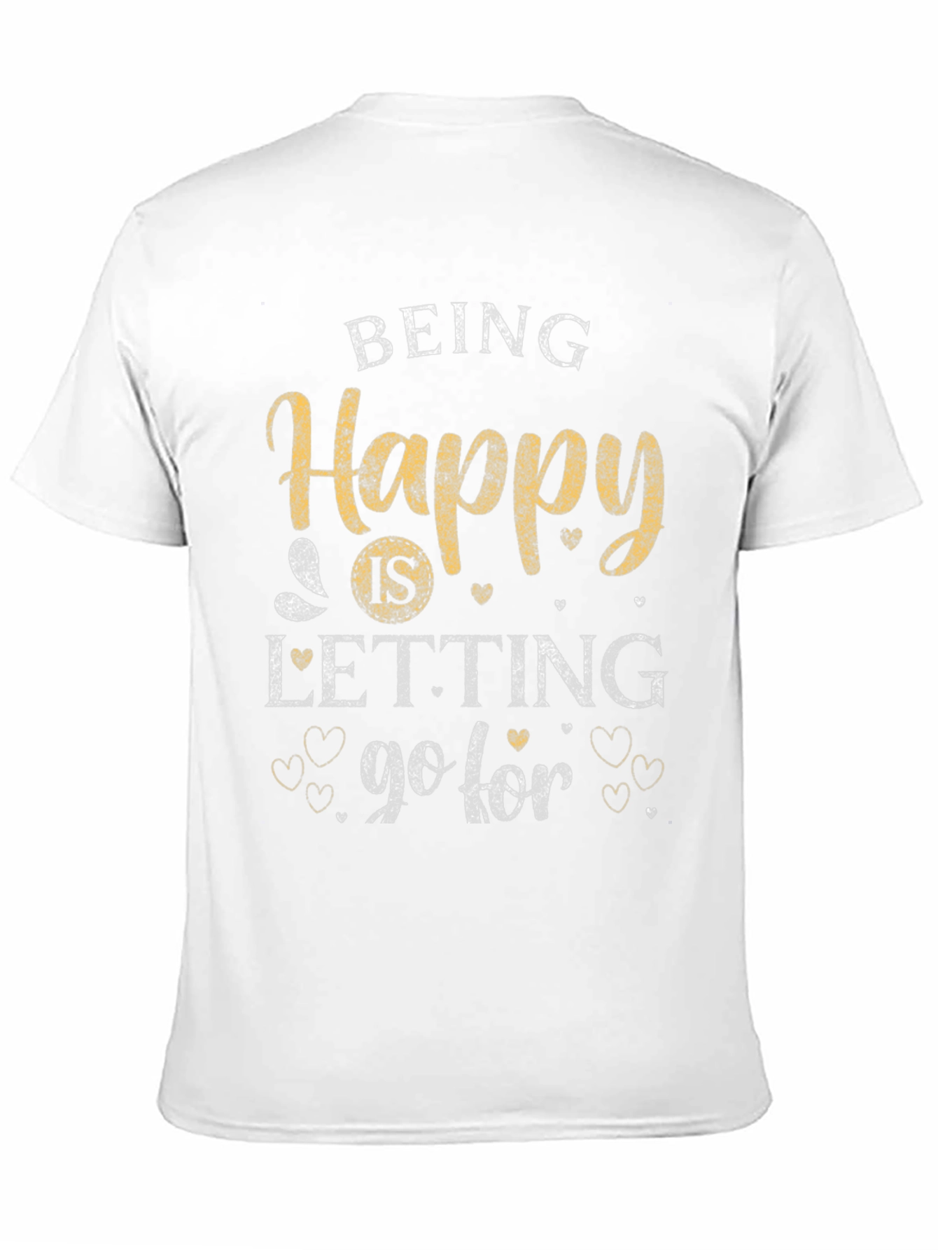 Happy Go For It Black T-Shirt