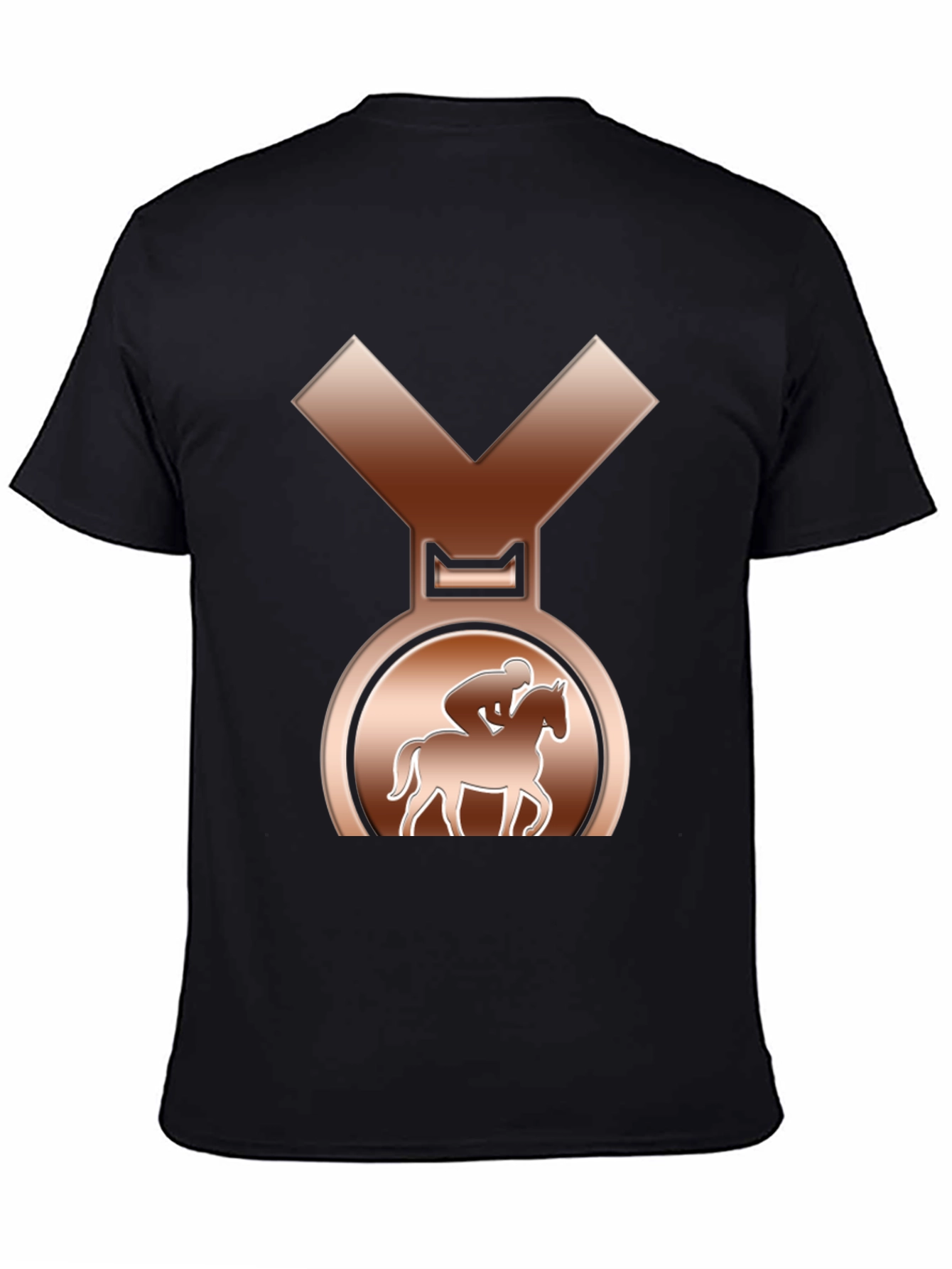 Equestrian Bronze Medal Tee - Horse Riding Champion Style