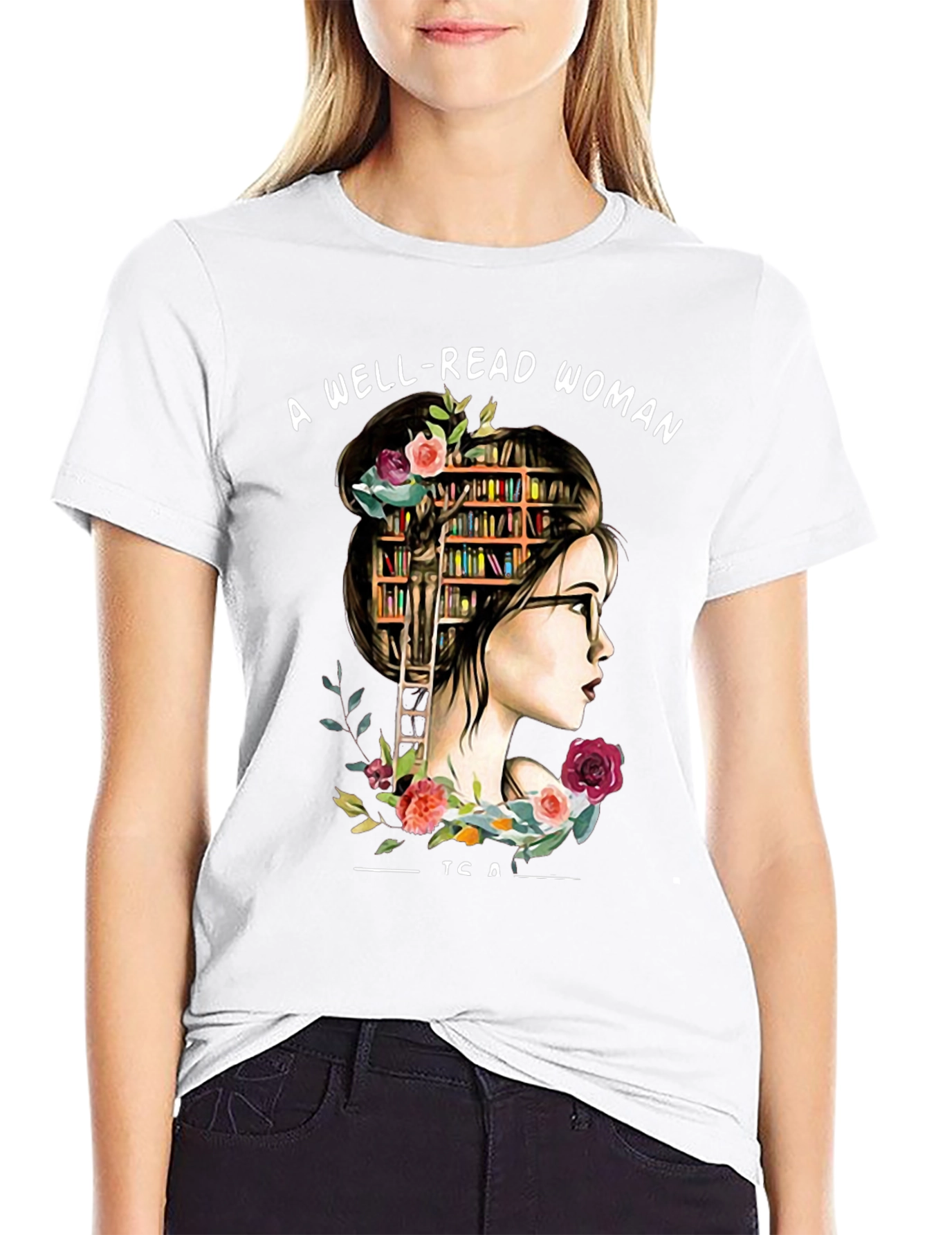 Well-Read Woman Graphic Tee - Book Lover Shirt