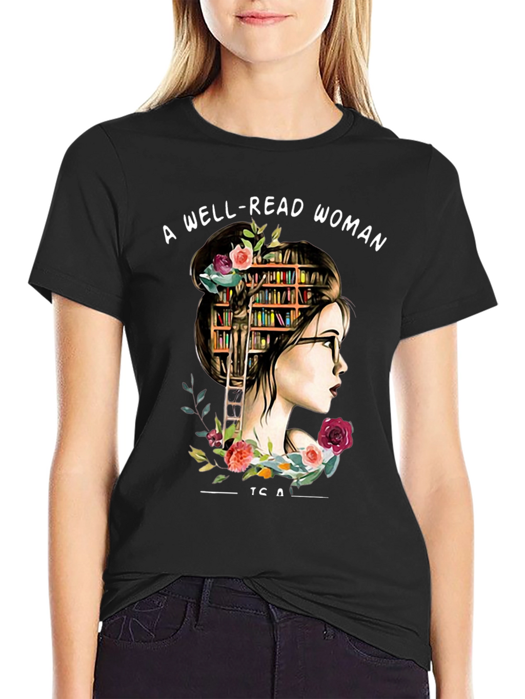 Well-Read Woman Graphic Tee - Book Lover Shirt