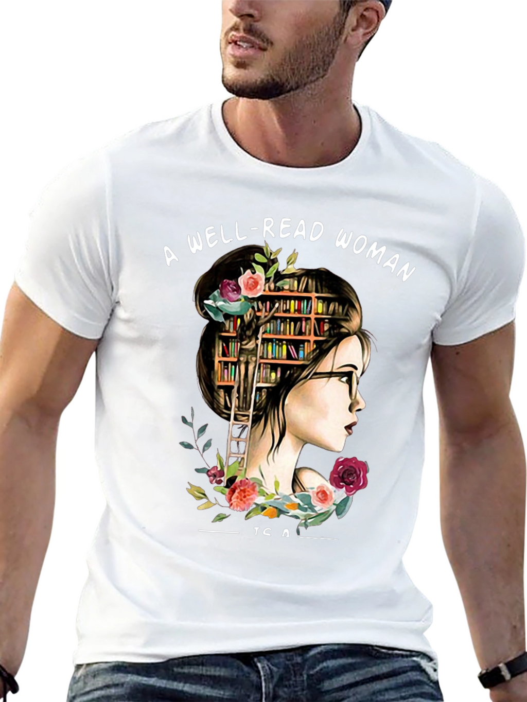 Well-Read Woman Graphic Tee - Book Lover Shirt