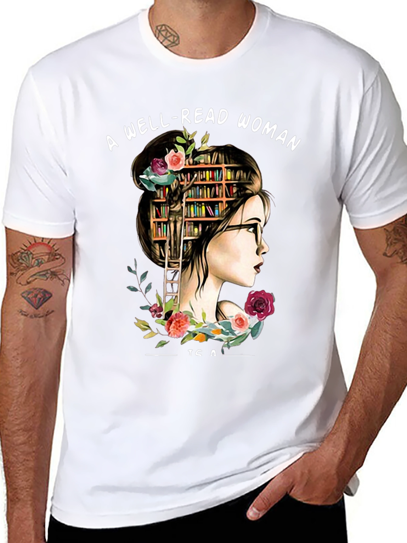 Well-Read Woman Graphic Tee - Book Lover Shirt