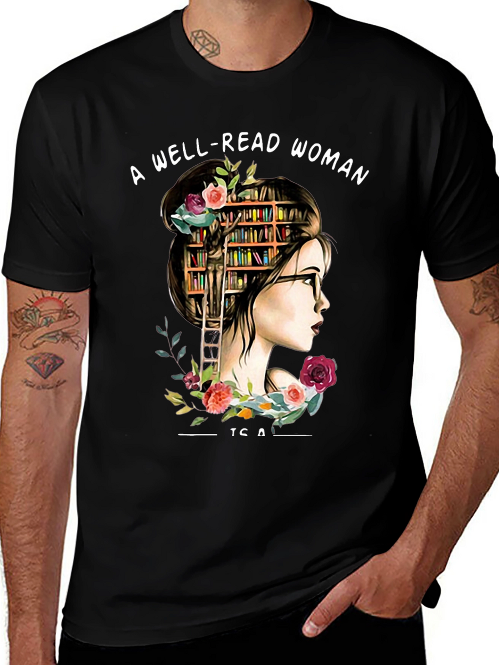 Well-Read Woman Graphic Tee - Book Lover Shirt