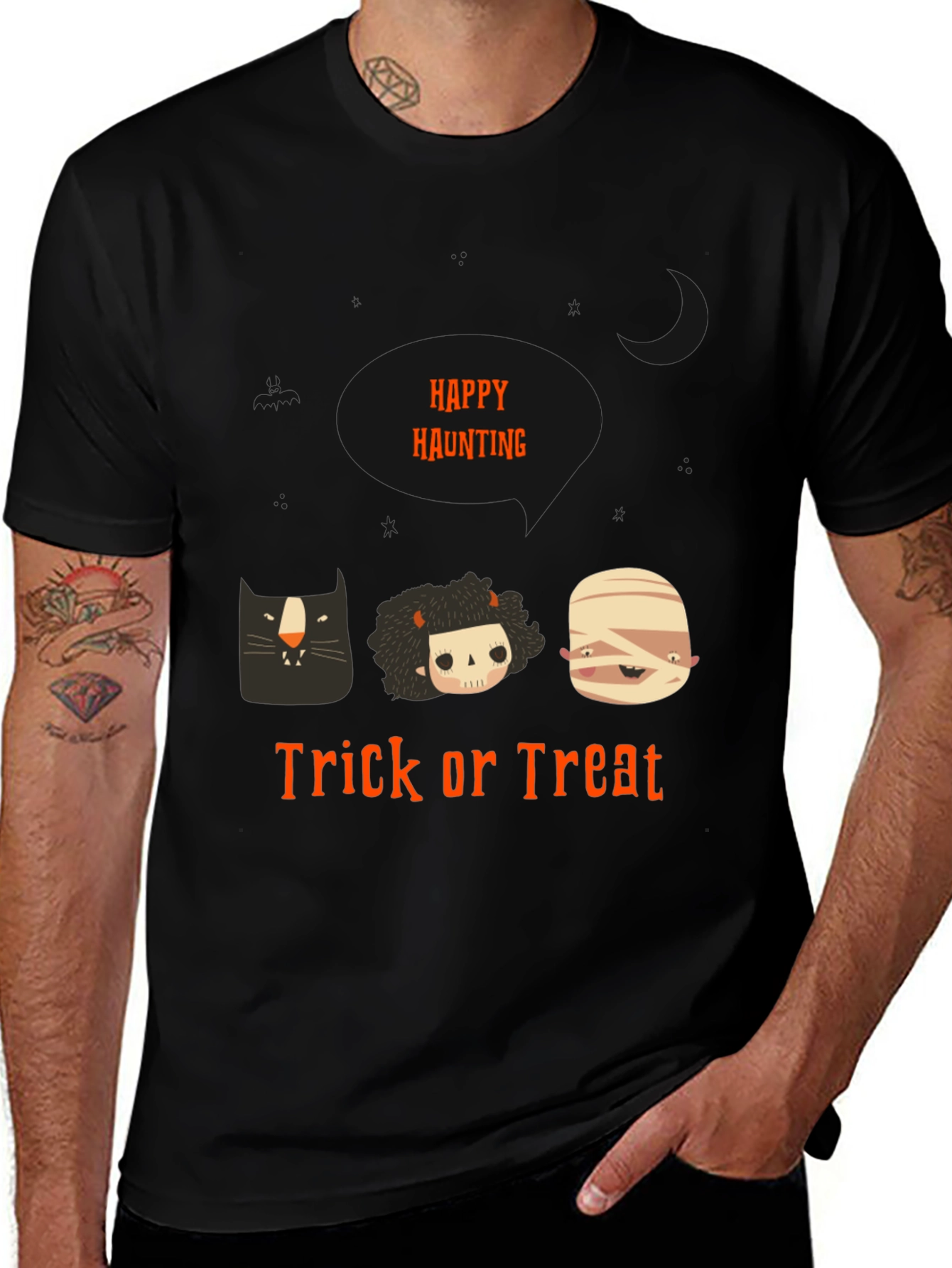 Happy Haunting Trick or Treat Halloween T-Shirt