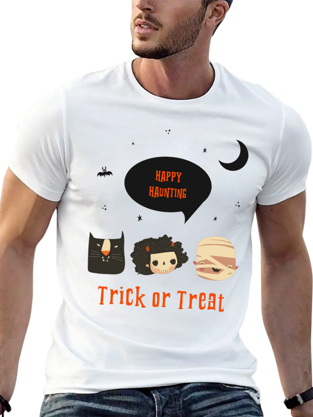 Happy Haunting Trick or Treat Halloween T-Shirt