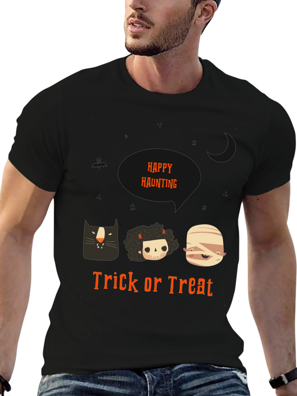 Happy Haunting Trick or Treat Halloween T-Shirt