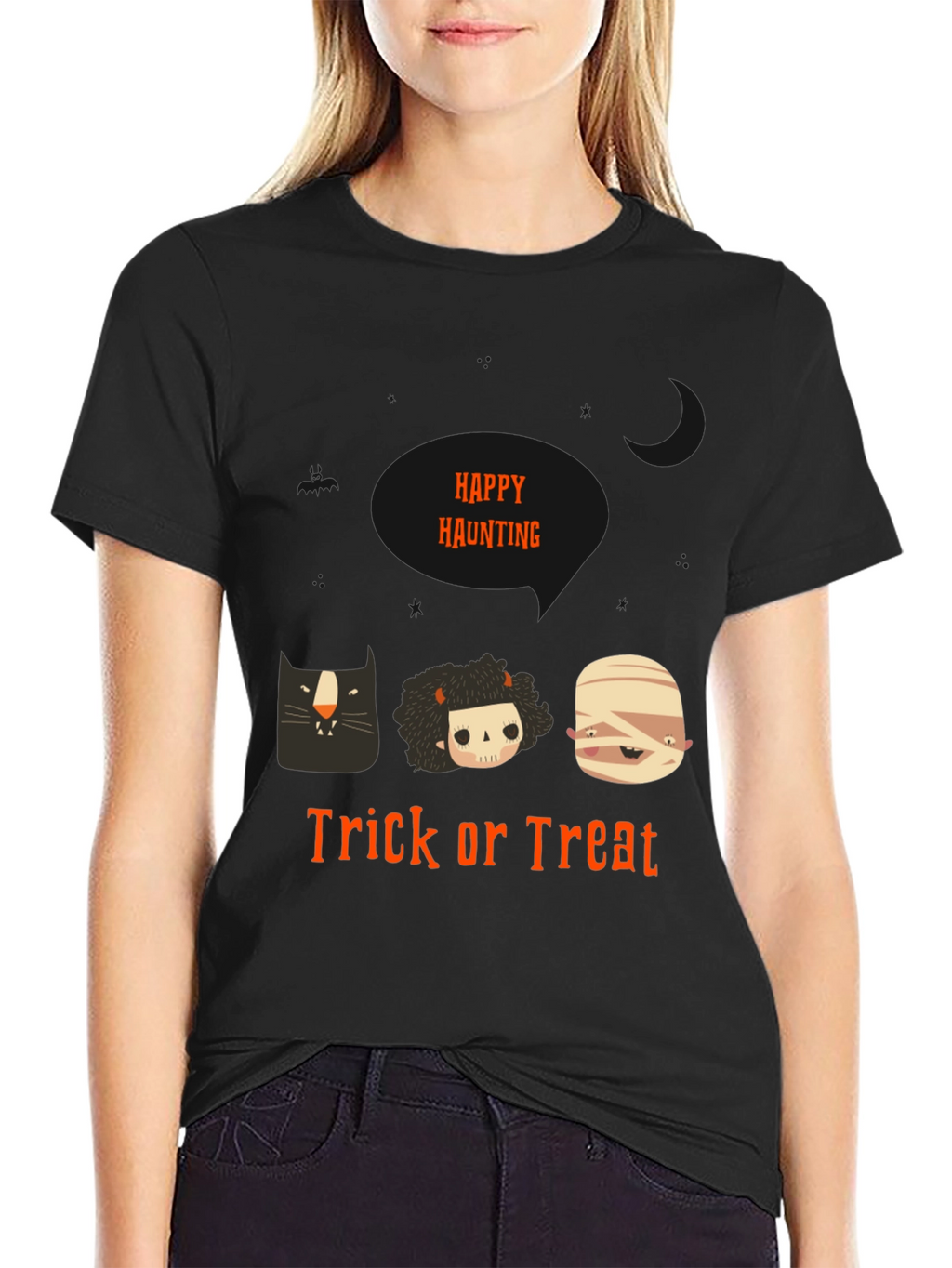 Happy Haunting Trick or Treat Halloween T-Shirt