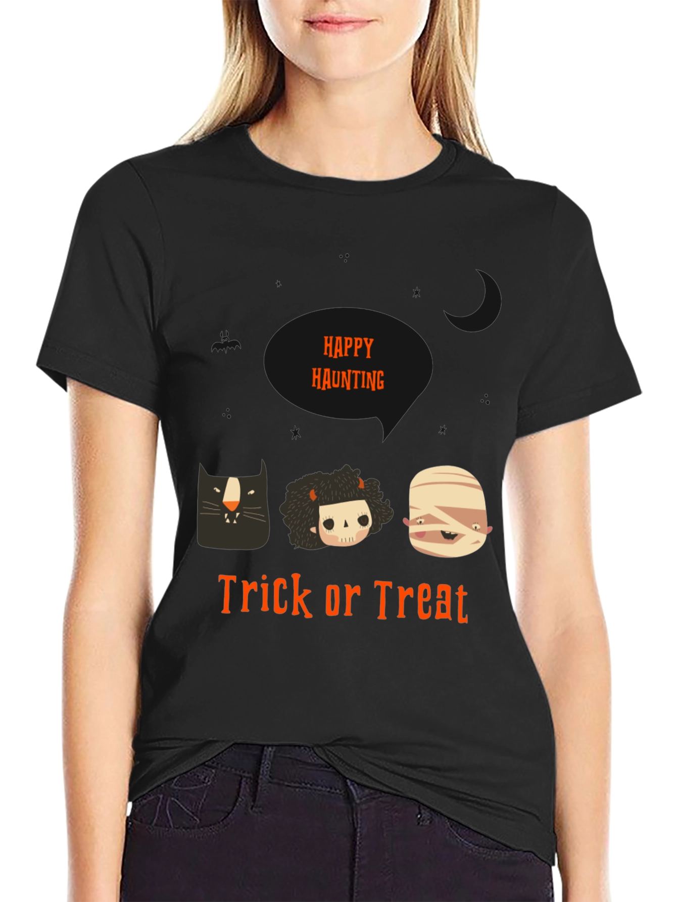 Happy Haunting Trick or Treat Halloween T-Shirt