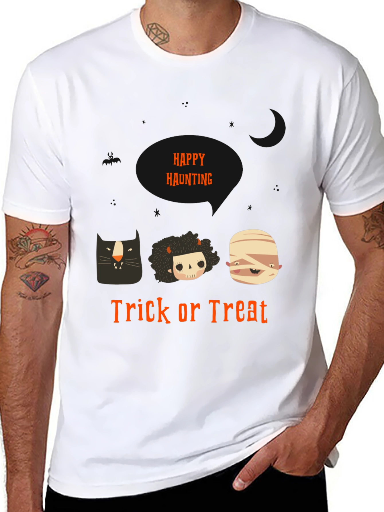 Happy Haunting Trick or Treat Halloween T-Shirt