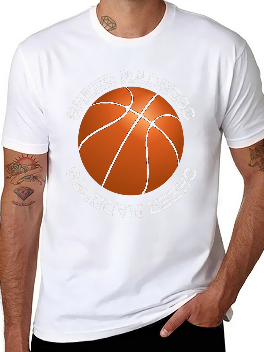 Sheer Madness Basketball Graphic Tee