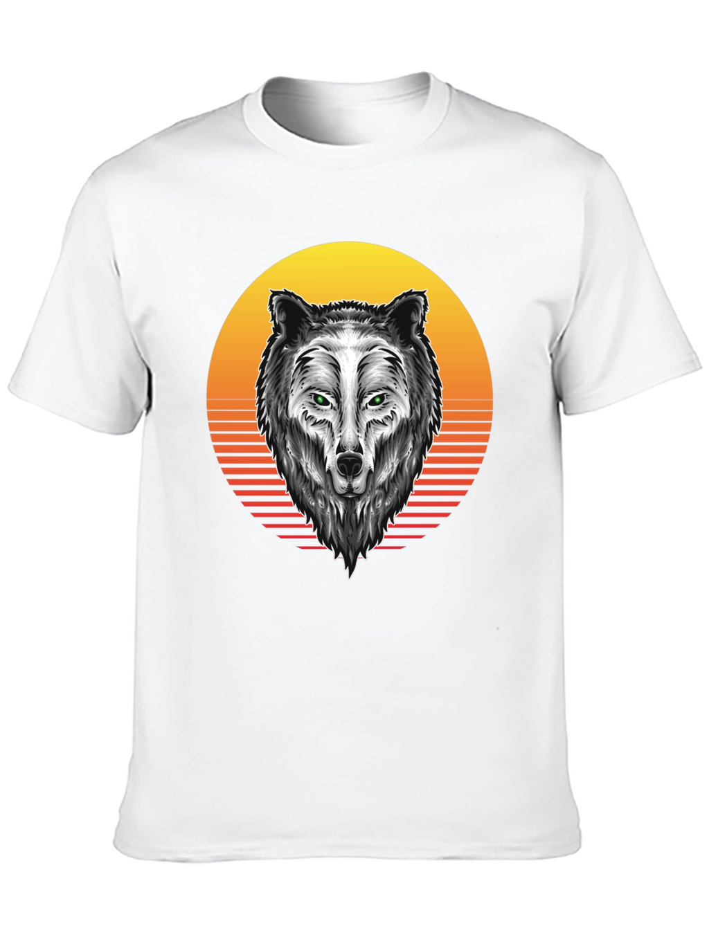 Wolf Graphic Tee - Sunset Design