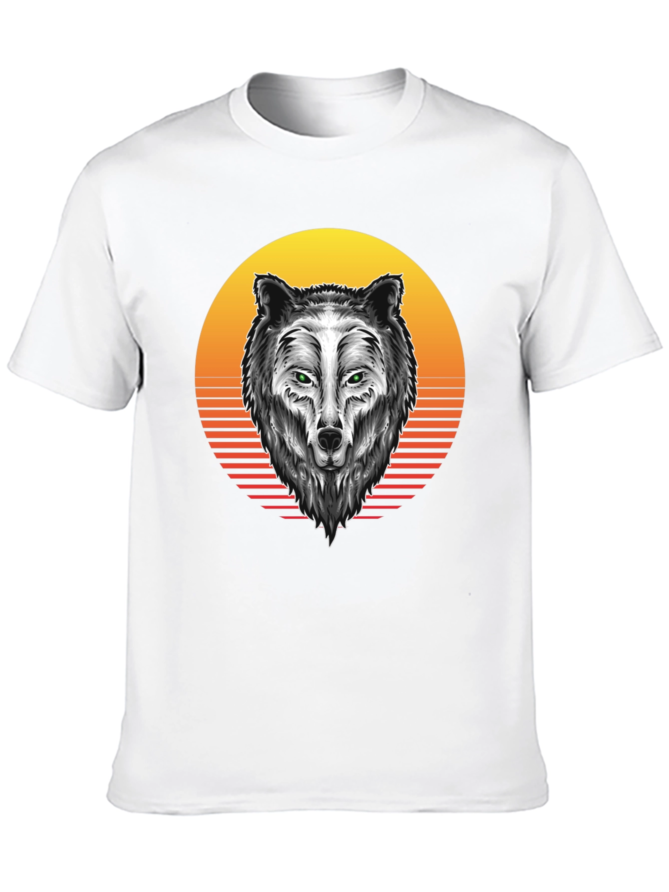 Wolf Graphic Tee - Sunset Design