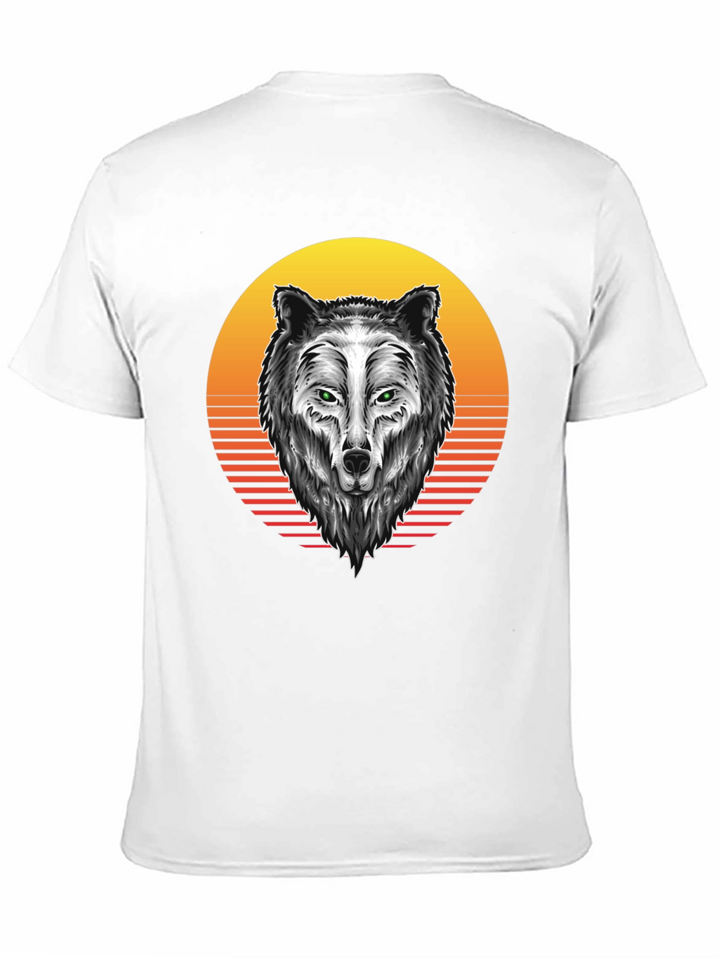 Wolf Graphic Tee - Sunset Design