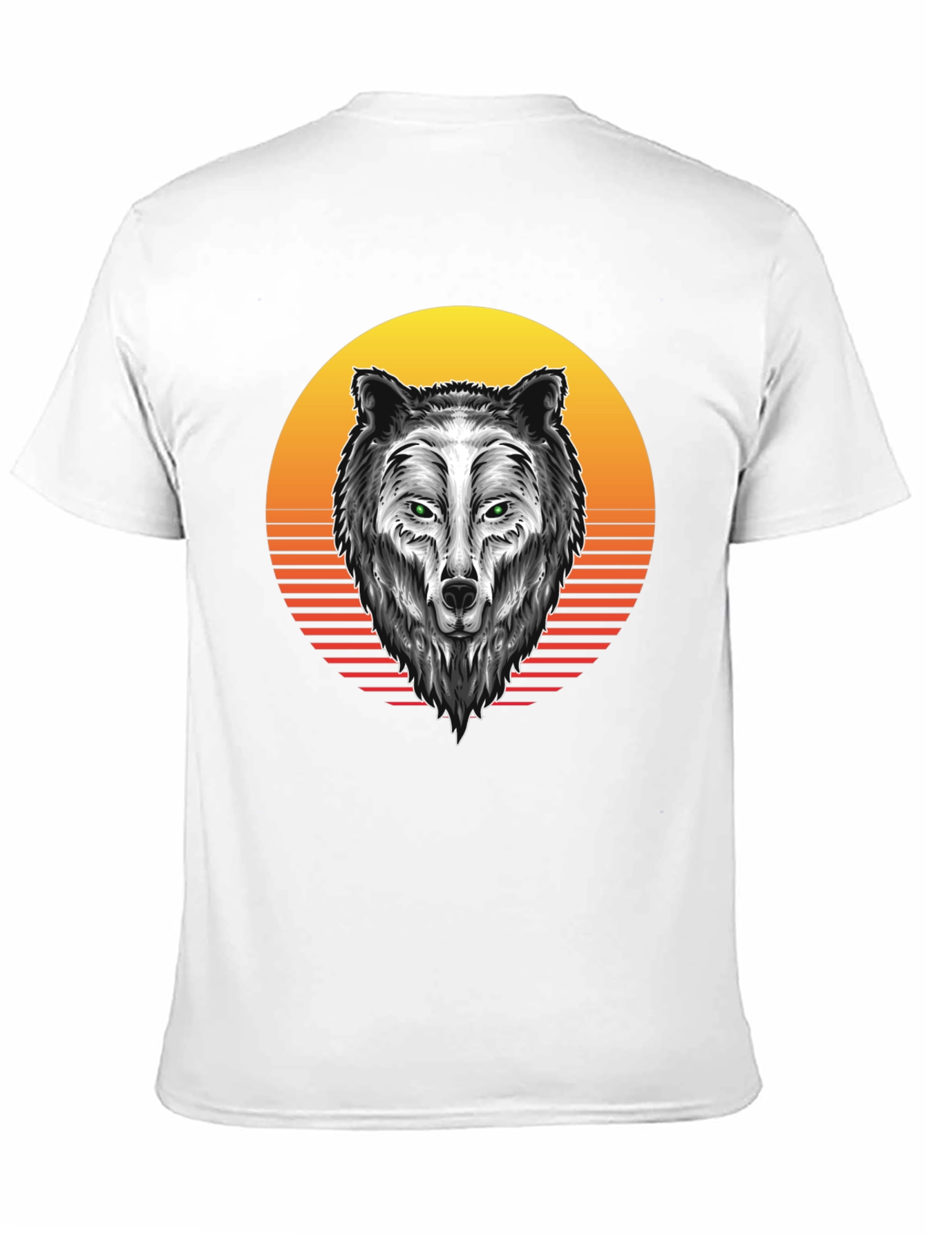 Wolf Graphic Tee - Sunset Design