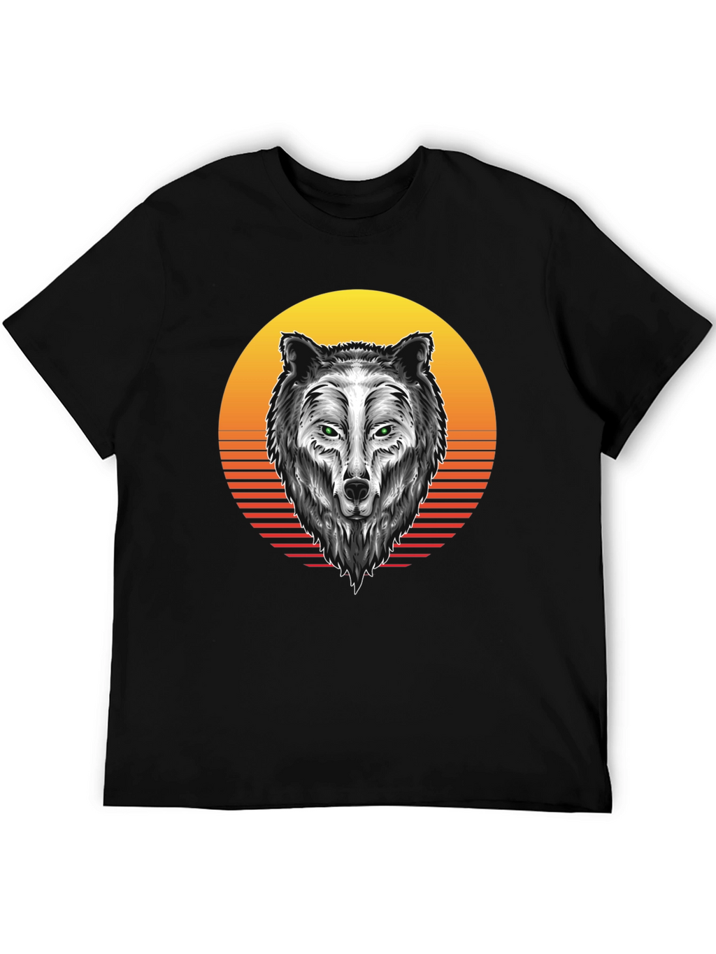 Wolf Graphic Tee - Sunset Design