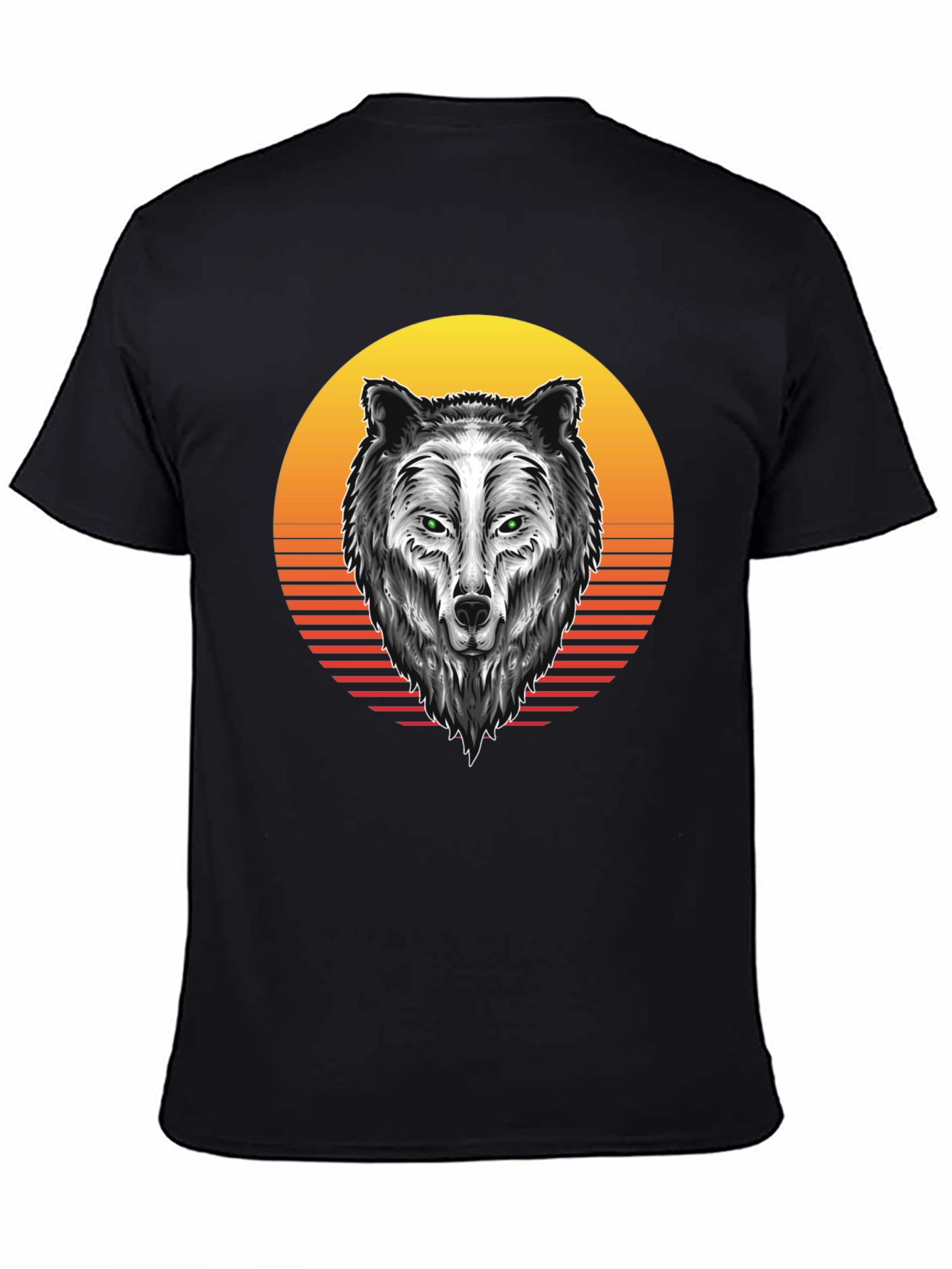 Wolf Graphic Tee - Sunset Design