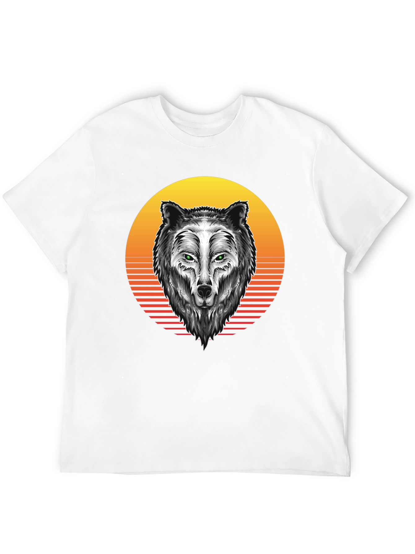 Wolf Graphic Tee - Sunset Design
