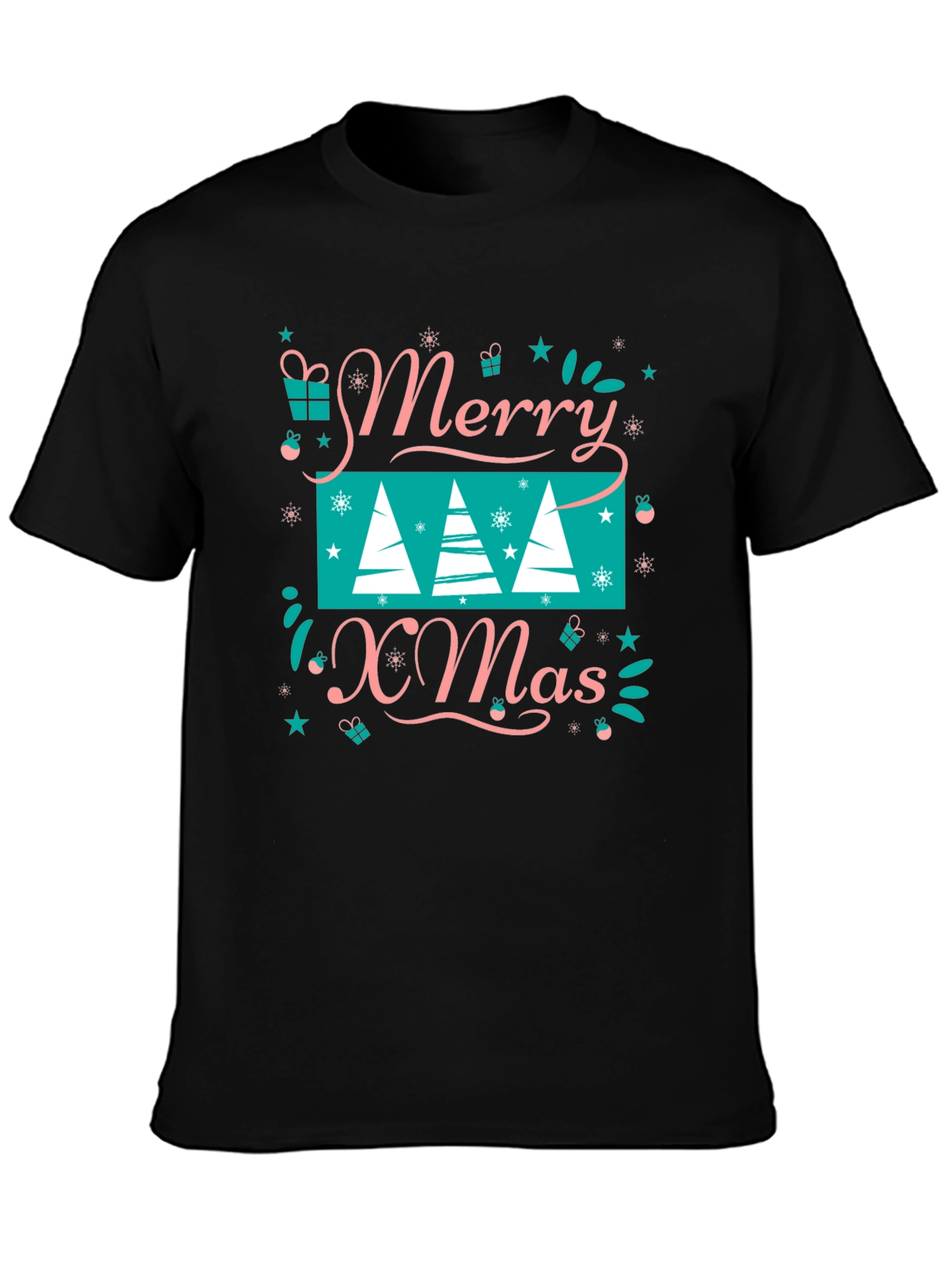 Festive Merry Xmas Graphic Tee - Holiday Style!