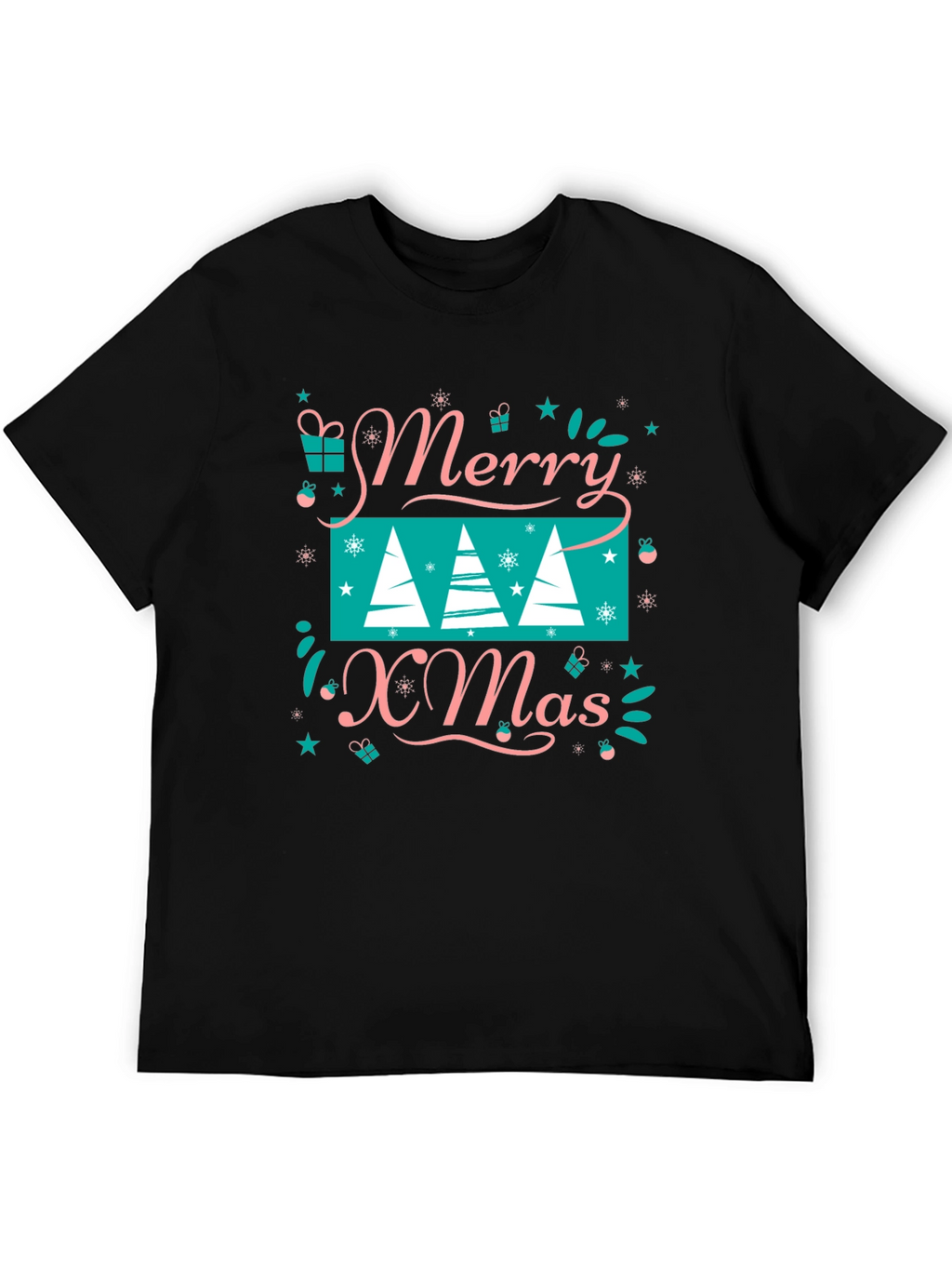Festive Merry Xmas Graphic Tee - Holiday Style!