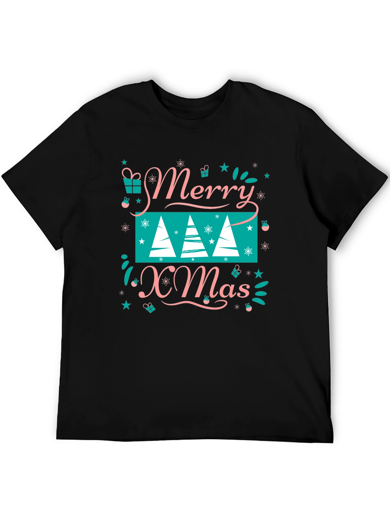 Festive Merry Xmas Graphic Tee - Holiday Style!