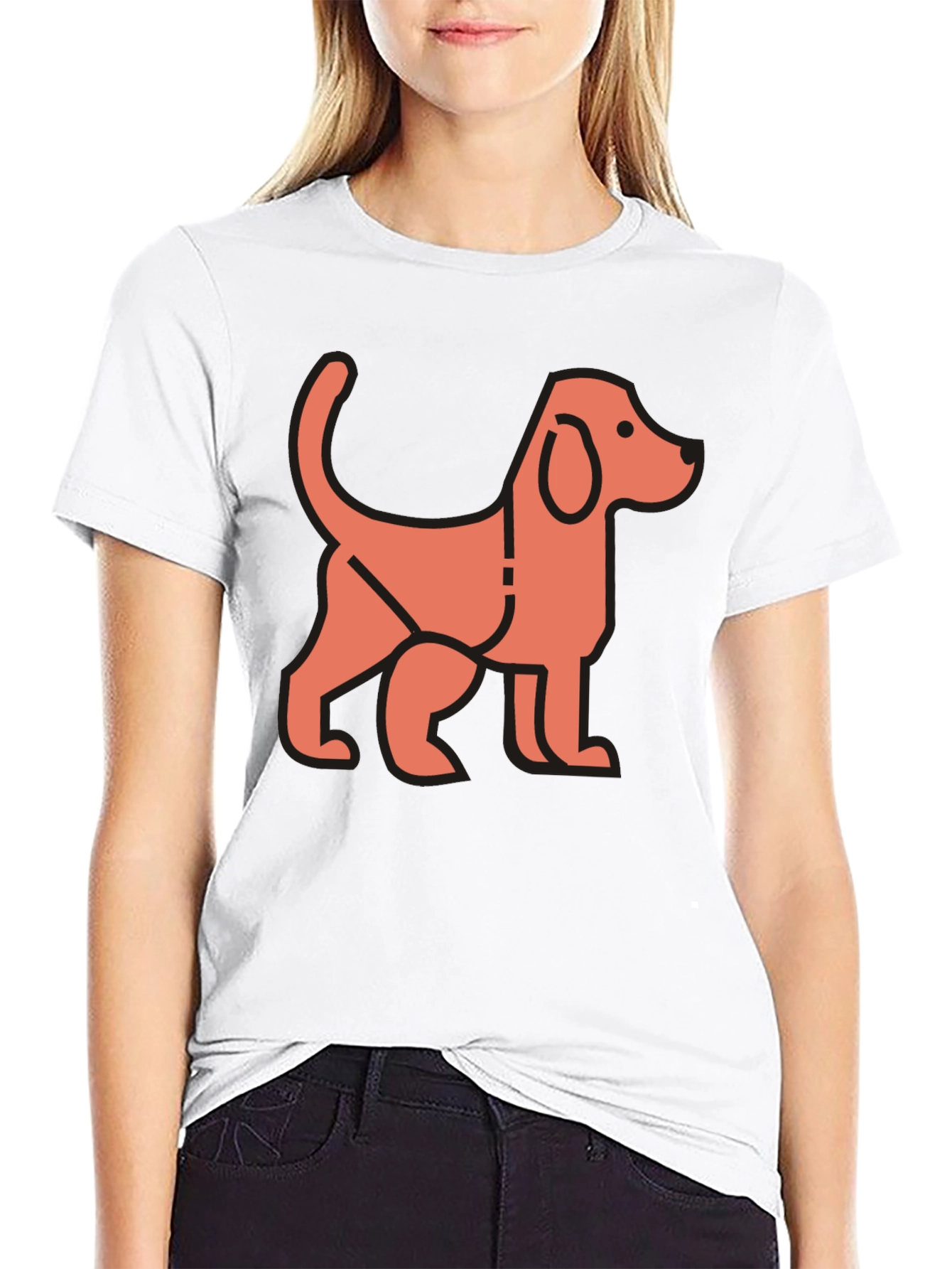 Dog Graphic Black T-Shirt - Stylish Unisex Tee