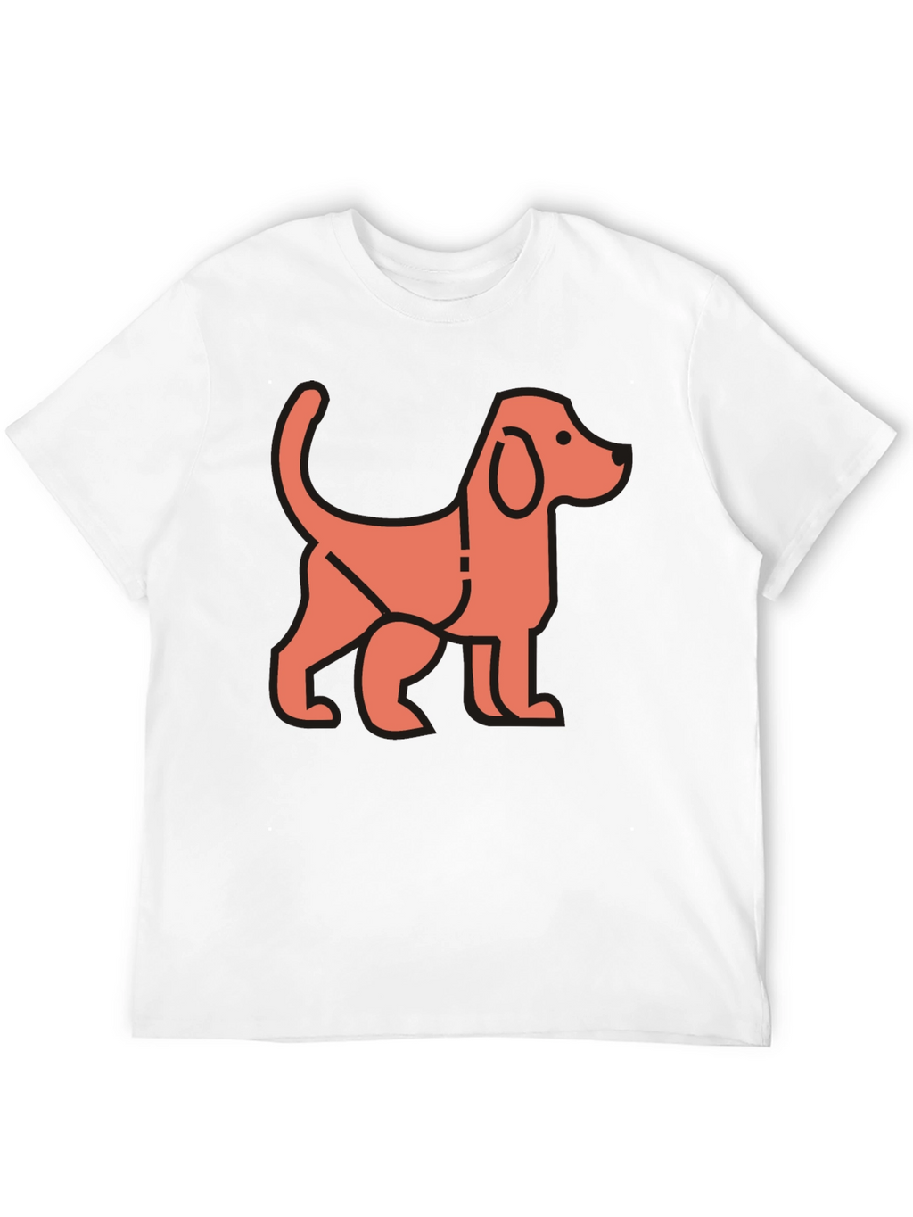Dog Graphic Black T-Shirt - Stylish Unisex Tee