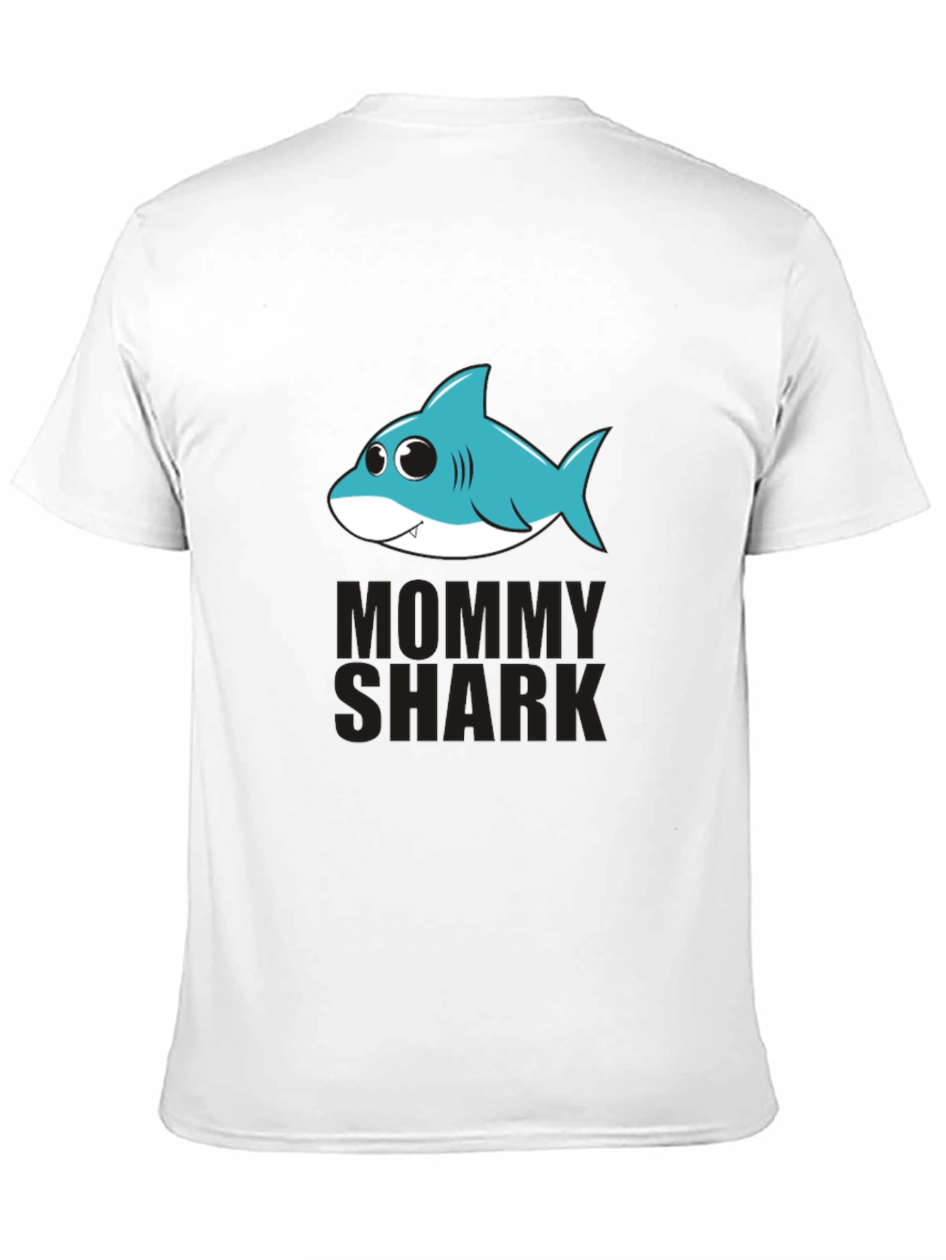 Mommy Shark Graphic Tee - Black Cotton T-Shirt