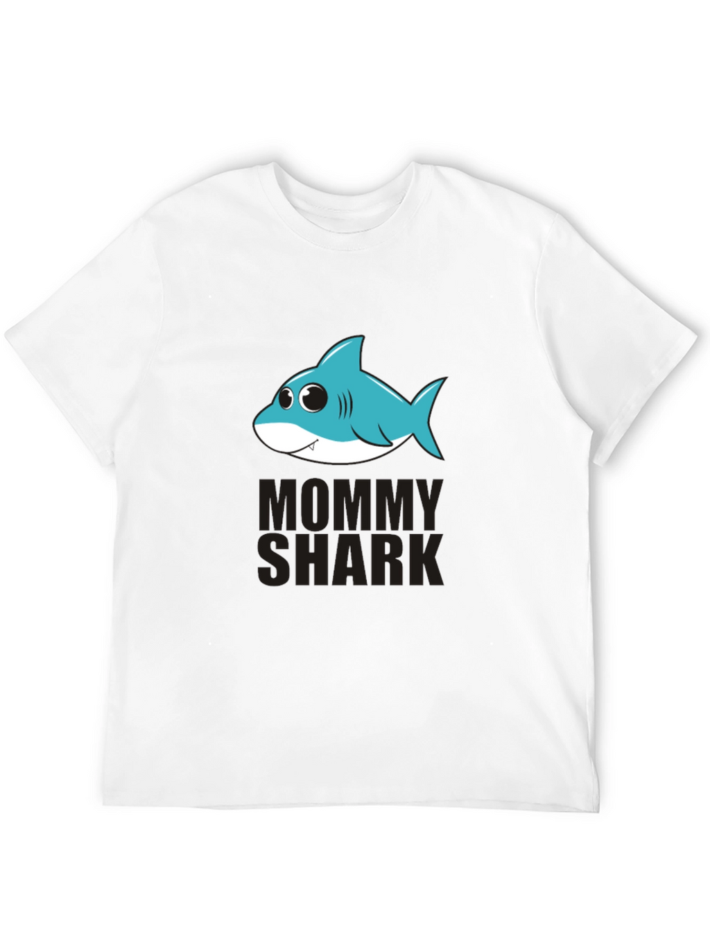 Mommy Shark Graphic Tee - Black Cotton T-Shirt