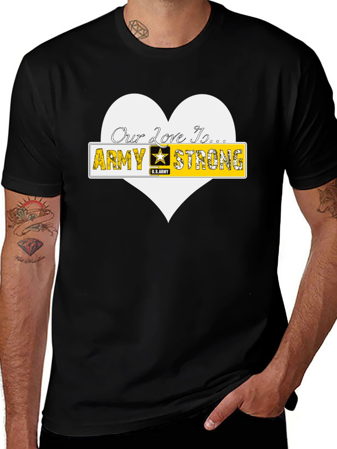 Army Strong Love T-Shirt