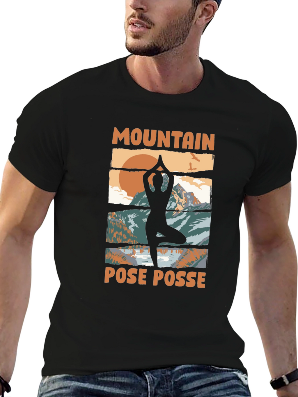 Mountain Pose Posse Graphic Tee