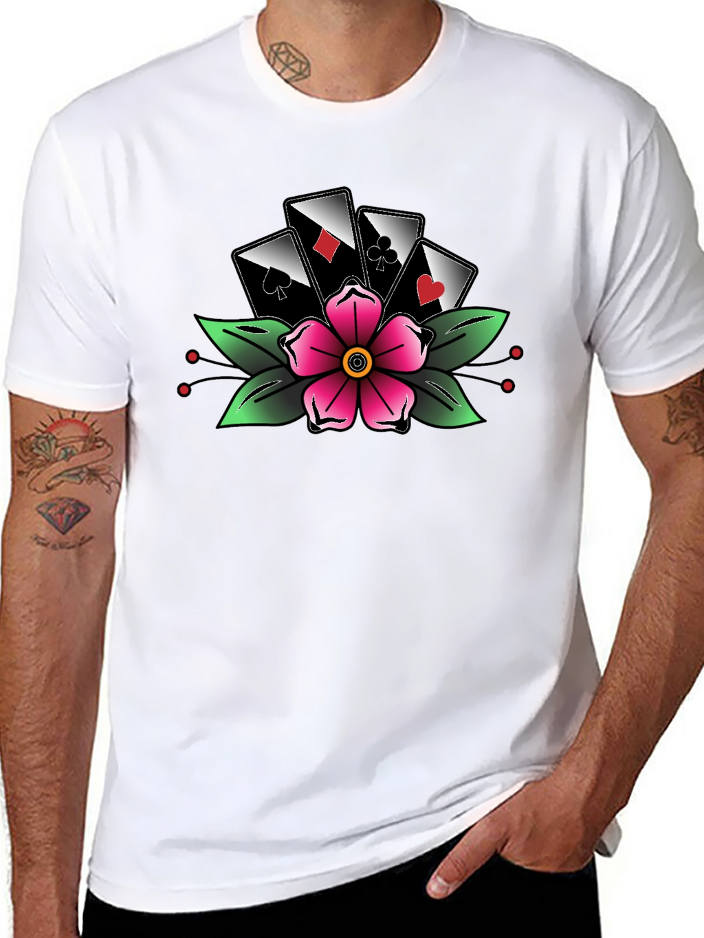 Gamblers Luck Flower Tee
