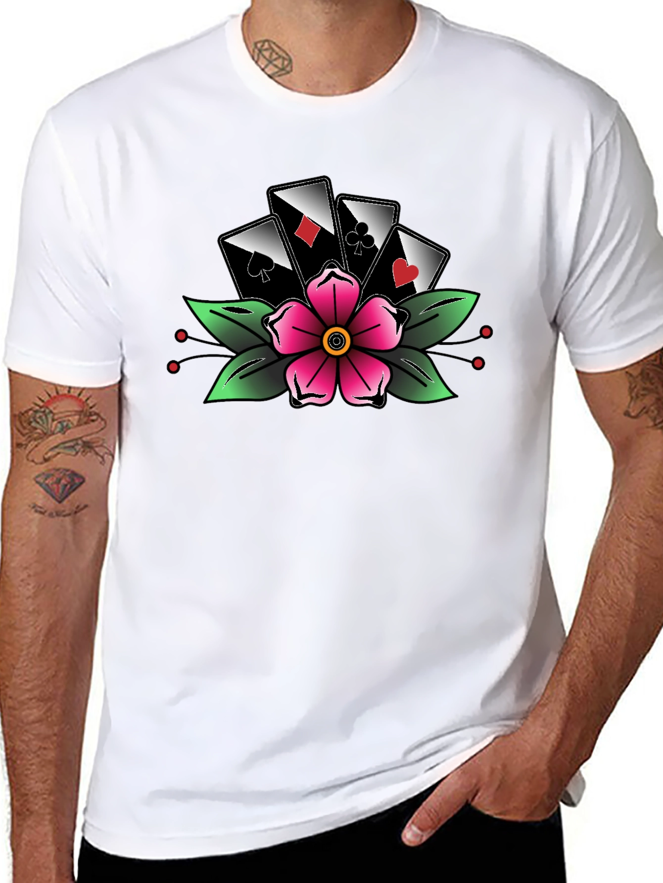 Gamblers Luck Flower Tee