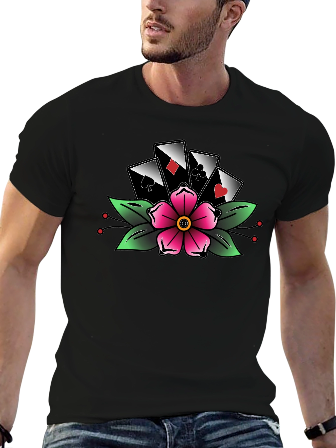 Gamblers Luck Flower Tee