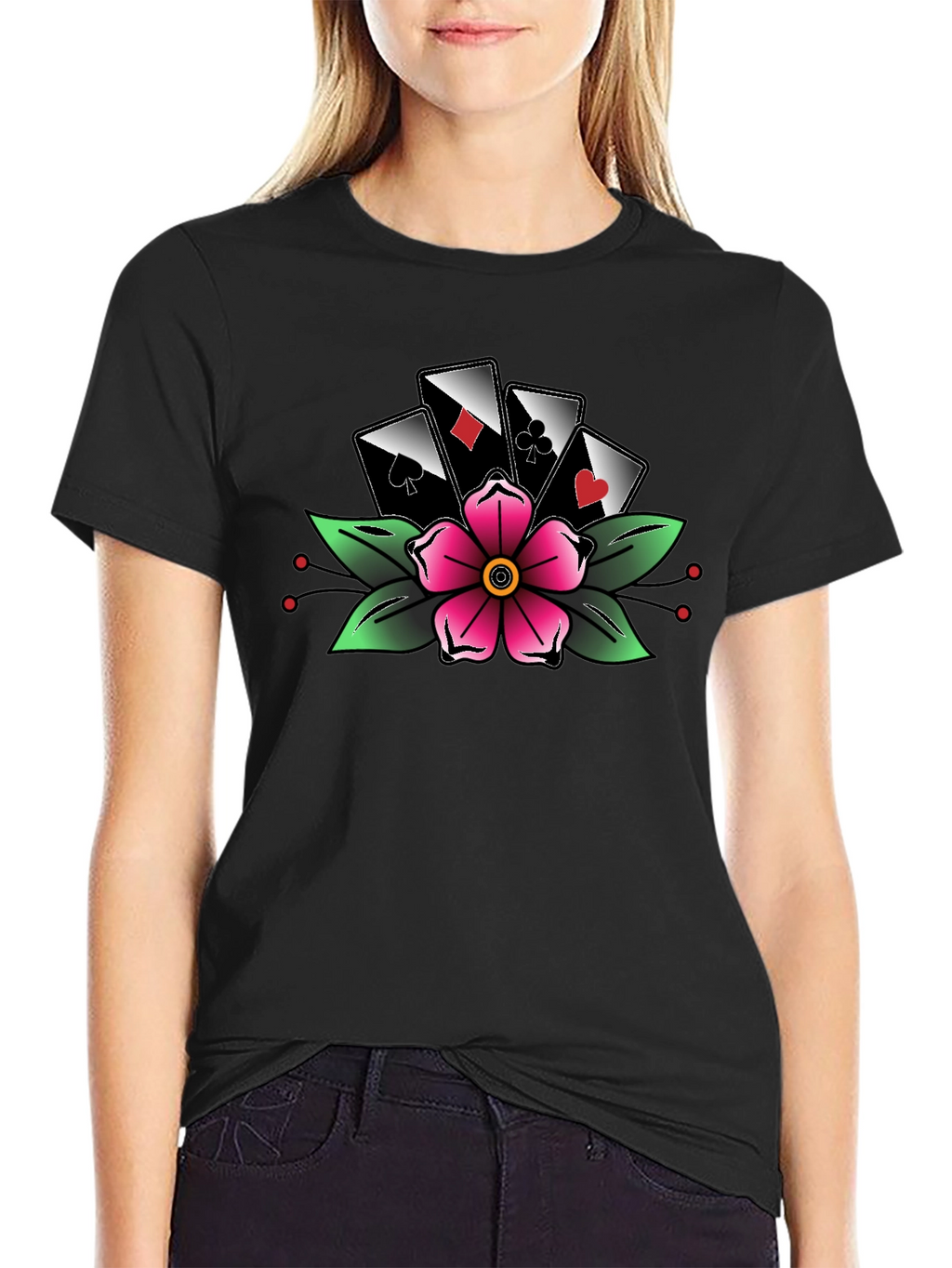 Gamblers Luck Flower Tee