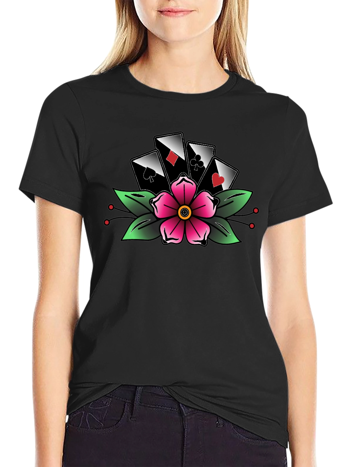 Gamblers Luck Flower Tee