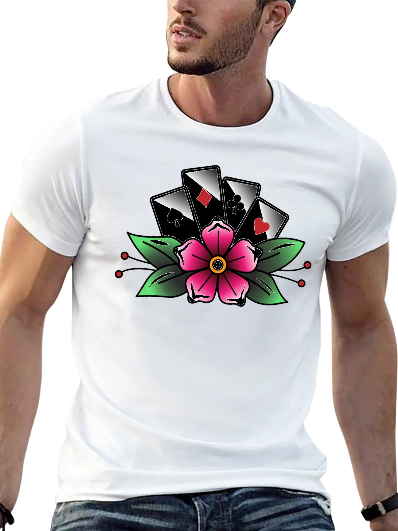 Gamblers Luck Flower Tee
