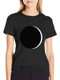 Eclipse Graphic Black Tee - Stylish Comfort