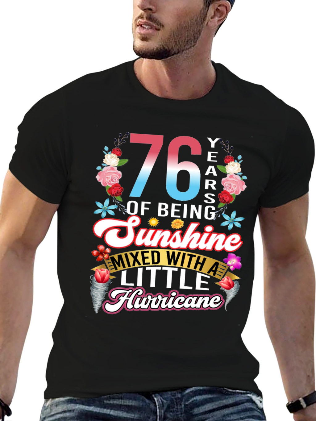 76 Years of Sunshine Hurricane Graphic Tee