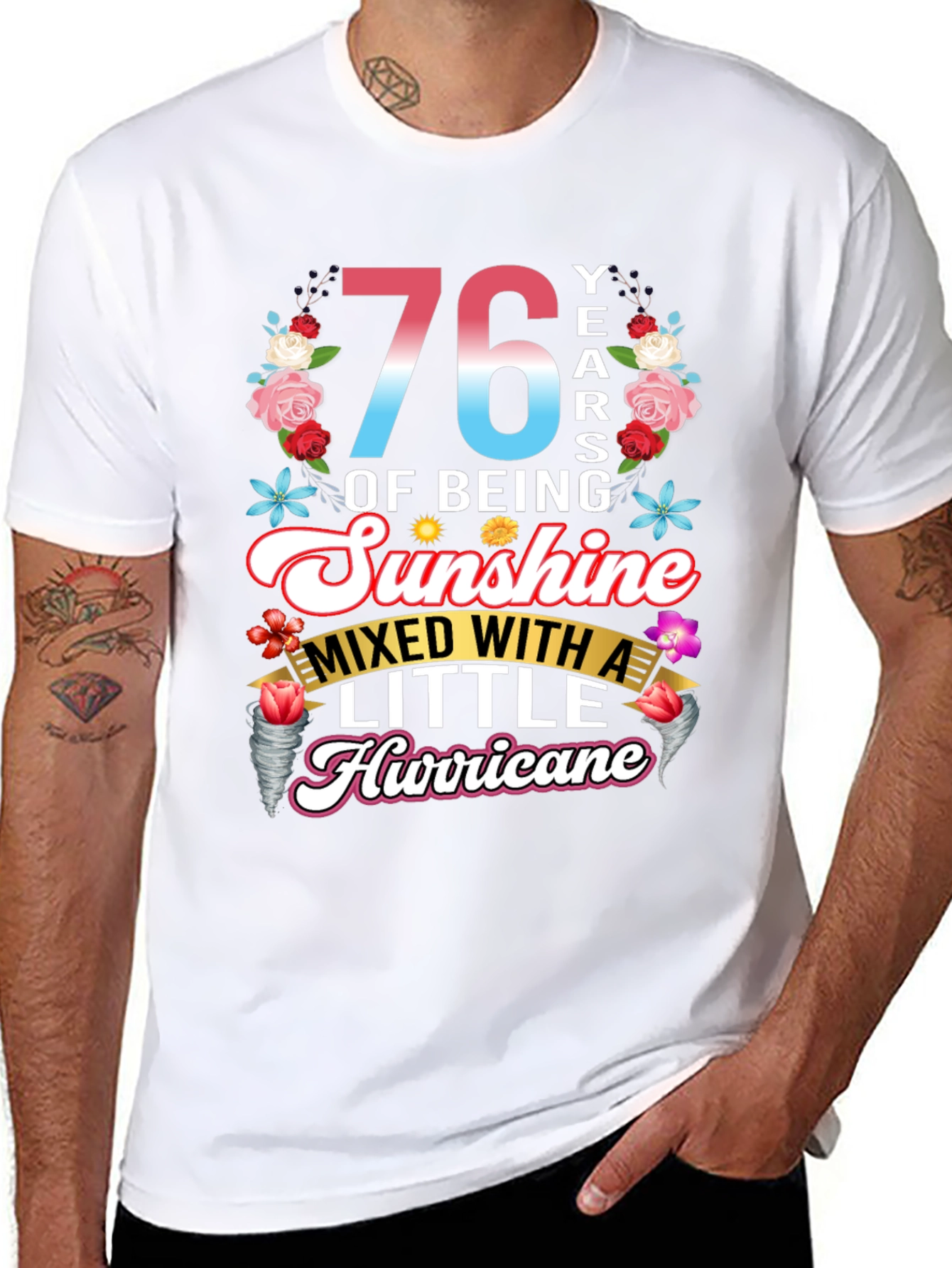 76 Years of Sunshine Hurricane Graphic Tee