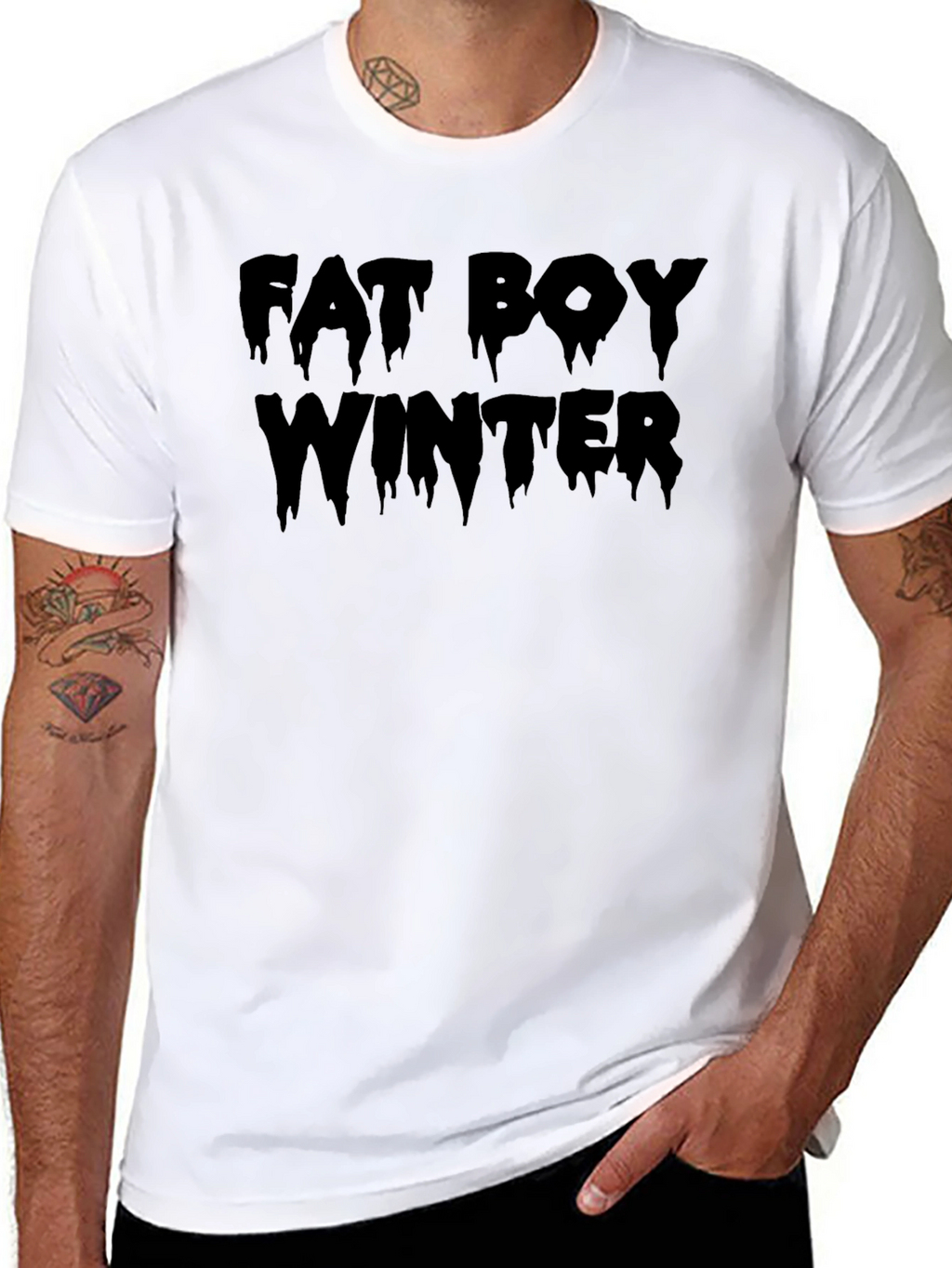 Fat Boy Winter Black T-Shirt - Casual Comfort