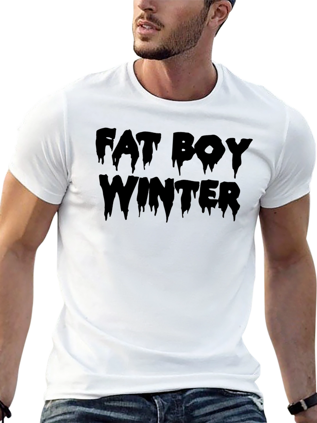 Fat Boy Winter Black T-Shirt - Casual Comfort