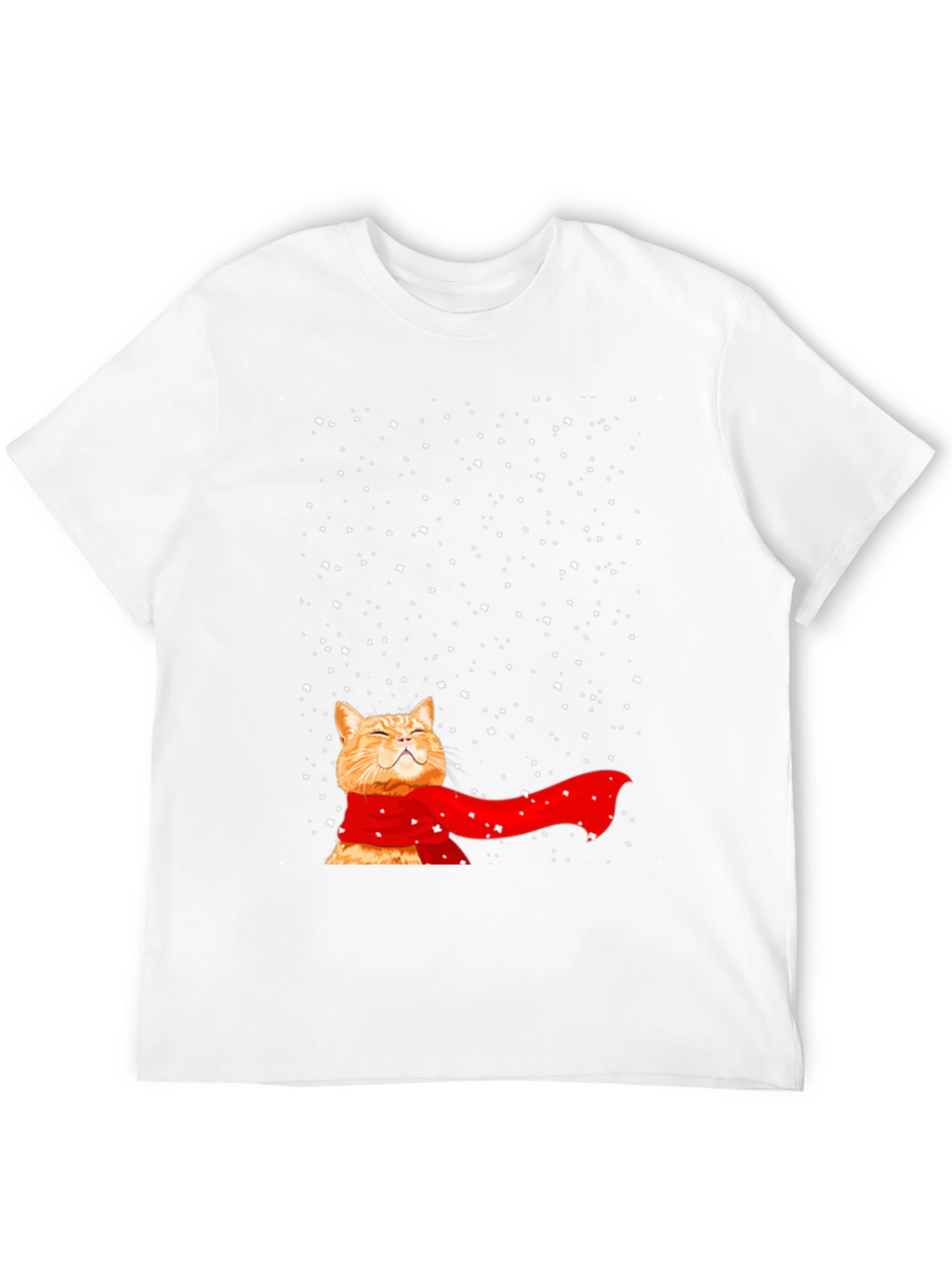 Winter Cat T-Shirt - Festive Feline Fun