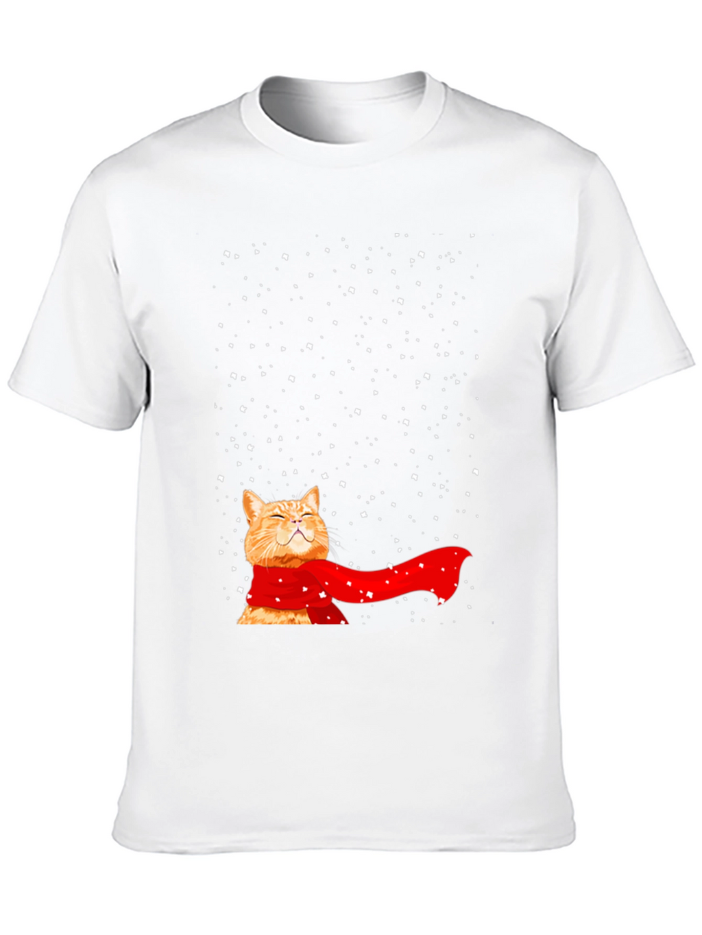 Winter Cat T-Shirt - Festive Feline Fun