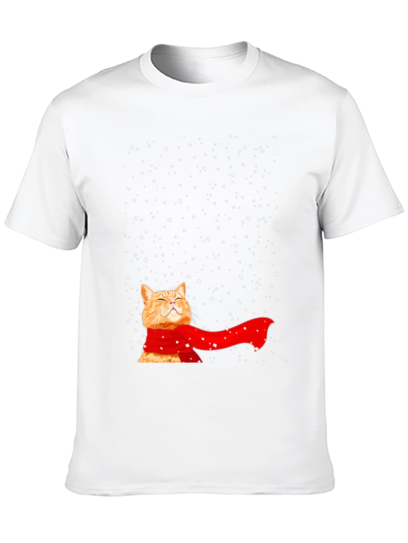 Winter Cat T-Shirt - Festive Feline Fun