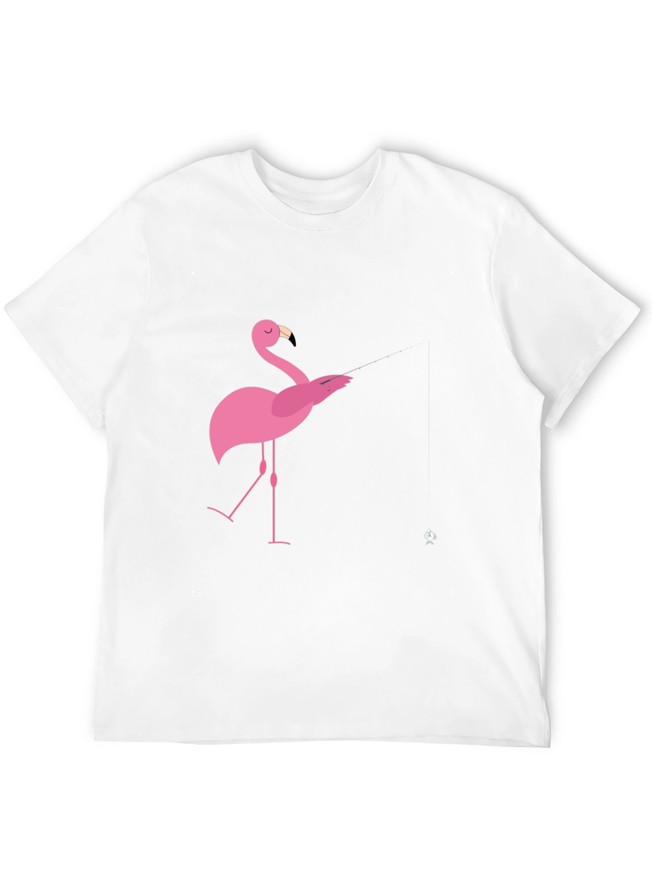 Mens Black Flamingo Graphic Tee